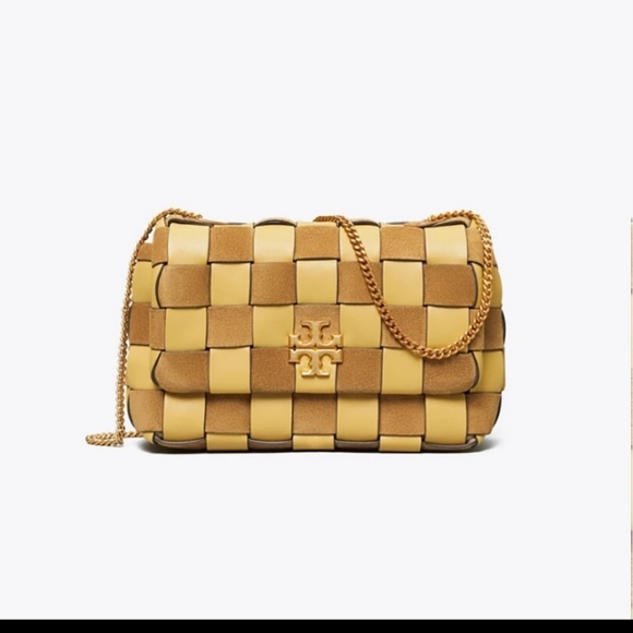 TORY BURCH KIRA WOVEN SUEDE CROSSBODY -SMALL - Picture 3 of 5
